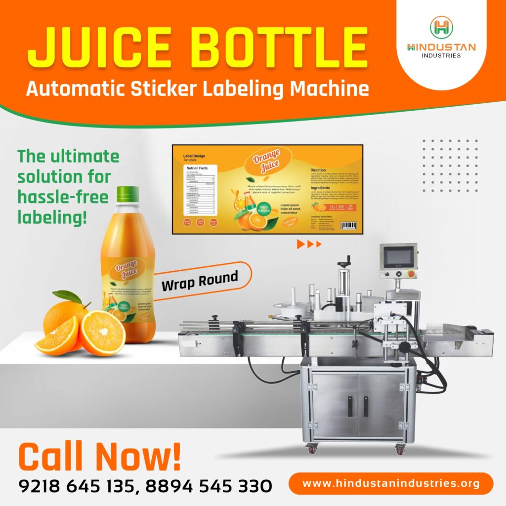 Juice Bottle Labeling Machine