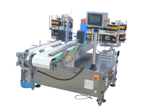 single side labeling machine for battery