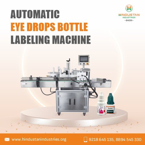EYE DROP BOTTLE LABELING MACHINE