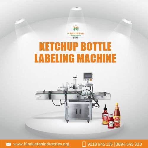 Ketchup Bottle Labeling Machine