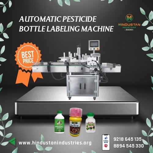 fully automatic pesticide bottle labeling machine