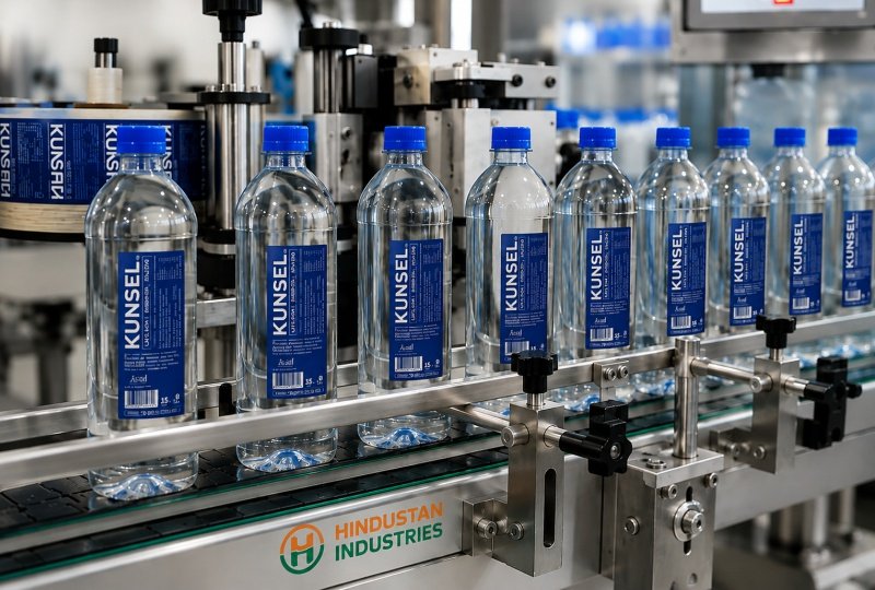 water bottle labeling machine